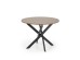 EDGAR table, top - walnut, legs - black