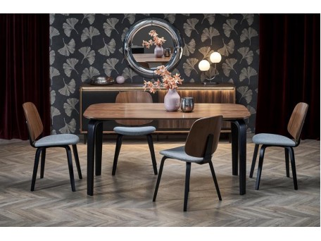 PEDRO table walnut / black