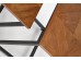 ELZA set of 2 coffee tables, walnut/black