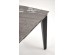 FELIX extension table, grey marble / black