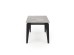 FELIX extension table, grey marble / black