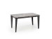 FELIX extension table, grey marble / black