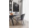 VERTIGO extension table, color: top - black marble, legs - black