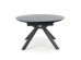 VERTIGO extension table, color: top - black marble, legs - black