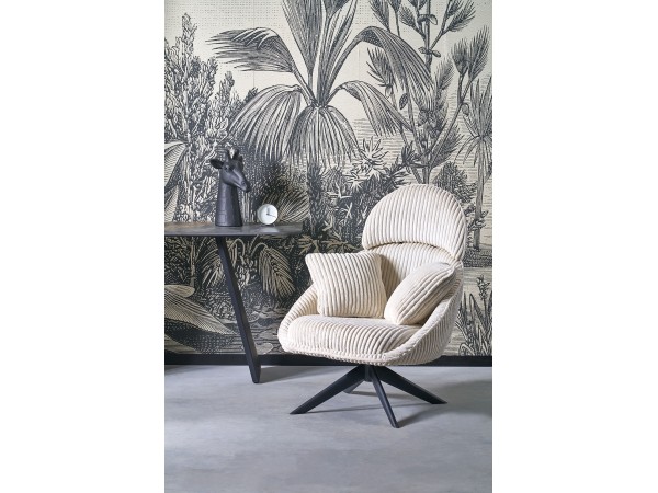 MERRY 2 leisure chair with swivel function, cream