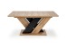 BRANDON extension table, wotan oak / black