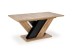 BRANDON extension table, wotan oak / black