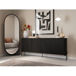 VERA chest of drawer 190 black ( 1 pcs. = 2 box )