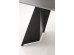 ARMANI extension table, black marble / black