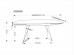 ARMANI extension table, black marble / black