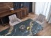 ARMANI extension table, black marble / black