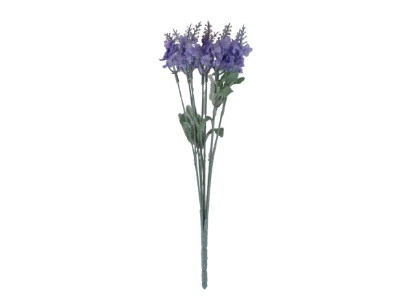 78201 Τεχνητό Φυτό Μπουκέτο Διακοσμητικών Λουλουδιών με 10 Μωβ Λεβάντες M10 x Υ30 x Π10cm