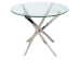 Τραπέζι Agis Φ90x75 βάση χρωμίου/ tempered glass DIOMMI AGIS Τραπέζι Agis Φ90x75 βάση χρωμίου/ tempered glass DIOMMI AGIS