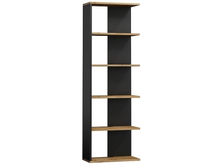 ΓΩΝΙΑΚΗ ΒΙΒΛΙΟΘΗΚΗ WOTAN OAK + BLACK 170X60 DIOMMI CORNERDWC