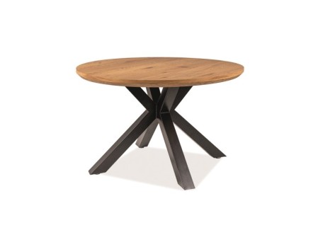 RITMO TABLE OAK / ΜΑΥΡΟ ΠΛΑΙΣΙΟ FI 120 DIOMMI RITMODC120