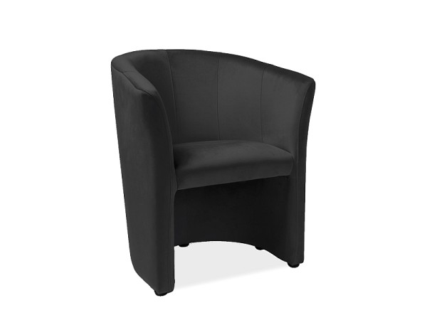 Πολυθρόνα βελούδινη μαύρη TM1V19 60x67x76 DIOMMI 80-179 Πολυθρόνα βελούδινη μαύρη TM1V19 60x67x76 DIOMMI 80-179