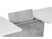 TABLE SYRIUSZ GRAY (CONCRETE EFFECT) / WHITE MATT 120 (160) X80 IN DIOMMI SYRIUSZSZBM120IN