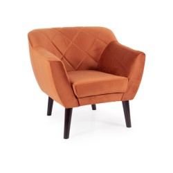 FOTEL KARO 1 VELVET CYNAMON BLUVEL 4215 / WENGE
