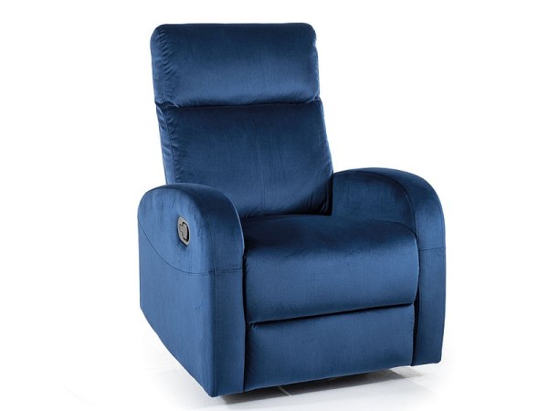 FOTEL ROZKŁADANY OLIMP VELVET GRANATOWY BLUVEL 86 FOTEL ROZKŁADANY OLIMP VELVET GRANATOWY BLUVEL 86