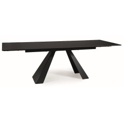 STÓŁ SALVADORE CERAMIC CZARNY SAHARA NOIR/CZARNY MAT (160-240)X90