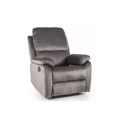 FOTEL ROZKŁADANY SPENCER 1 VELVET SZARY BLUVEL 14