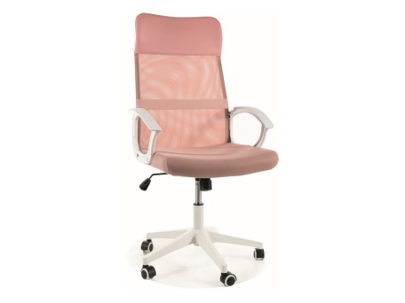FOTEL OBROTOWY Q-026 RÓŻOWY