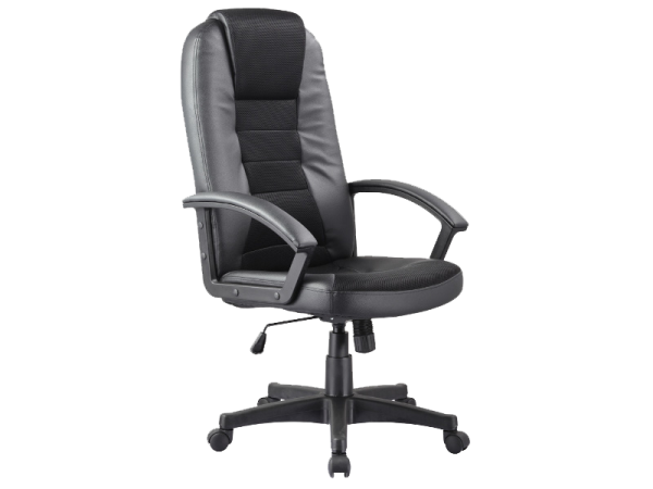 Καρέκλα γραφείου Q-019 οικολογικό δέρμα μαύρο 112x40-48x61x50 DIOMMI 80-337