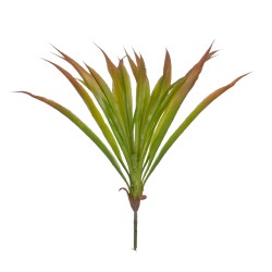 CORDYLINE 78229 Τεχνητό Φυτό Κορδιλύνη - Μπουκέτο Διακοσμητικών Φυτών - Κλαδιών με Φύλλωμα Πράσινο - Κόκκινο Υ34cm