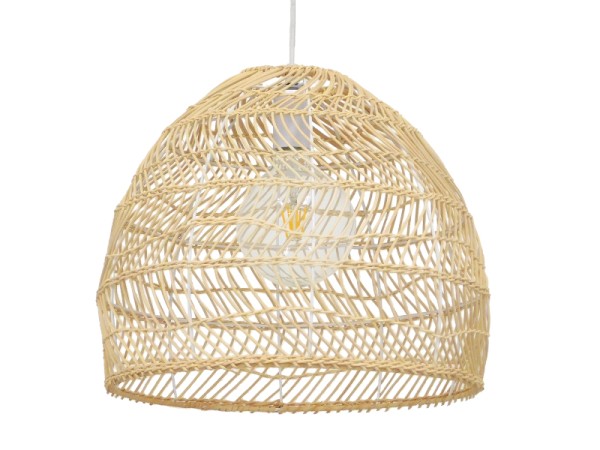 GLOBOSTAR® MALIBU 00973 Boho Κρεμαστό Φωτιστικό Οροφής με Ντουί 1 x E27 AC 220-240V IP20 - Μπεζ - Μ40 x Π40 x Υ35cm