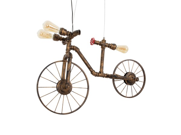 GLOBOSTAR® SWIFTWALKER 00660 Vintage Κρεμαστό Φωτιστικό Οροφής με Ντουί 3 x E27 AC 220-240V IP20 - Χάλκινο & Κόκκινο - Μ85 x Π29.5 x Υ55cm GLOBOSTAR® SWIFTWALKER 00660 Vintage Κρεμαστό Φωτιστικό Οροφής με Ντουί 3 x E27 AC 220-240V IP20 - Χάλκινο & Κόκκινο - Μ85 x Π29.5 x Υ55cm