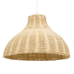 GLOBOSTAR® MAYOTTE 00724 Boho Κρεμαστό Φωτιστικό Οροφής με Ντουί 1 x E27 AC 220-240V IP20 - Μπεζ - Μ40 x Π40 x Υ28cm