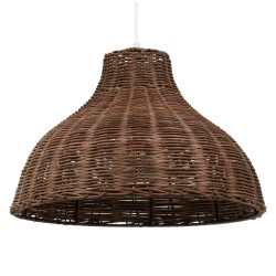 GLOBOSTAR® MAYOTTE 00725 Boho Κρεμαστό Φωτιστικό Οροφής με Ντουί 1 x E27 AC 220-240V IP20 - Καφέ - Μ40 x Π40 x Υ28cm