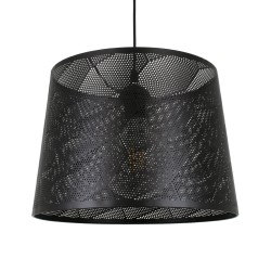 GLOBOSTAR® SPARKLE 00733 Μοντέρνο Κρεμαστό Φωτιστικό Οροφής με Ντουί 1 x E27 AC 220-240V IP20 - Μαύρο - Μ35 x Π35 x Υ26cm