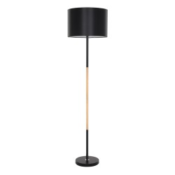GLOBOSTAR® ASHLEY 00824 Μοντέρνο Επιδαπέδιο Φωτιστικό με Ντουί 1 x E27 AC 220-240V IP20 - Μαύρο & Μπεζ - Μ40 x Π40 x Υ145cm