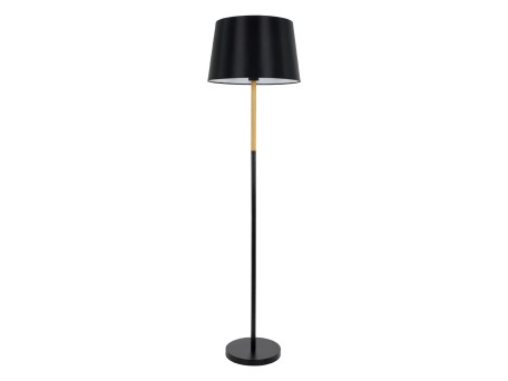 GLOBOSTAR® CEDAR 00827 Μοντέρνο Επιδαπέδιο Φωτιστικό με Ντουί 1 x E27 AC 220-240V IP20 - Μαύρο & Μπεζ - Μ40 x Π40 x Υ148cm