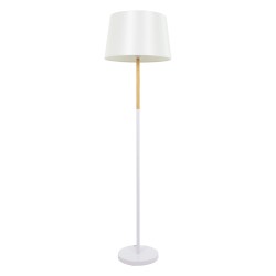 GLOBOSTAR® CEDAR 00828 Μοντέρνο Επιδαπέδιο Φωτιστικό με Ντουί 1 x E27 AC 220-240V IP20 - Λευκό & Μπεζ - Μ40 x Π40 x Υ148cm