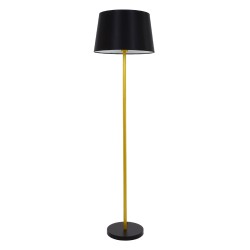 GLOBOSTAR® CEDAR 00829 Μοντέρνο Επιδαπέδιο Φωτιστικό με Ντουί 1 x E27 AC 220-240V IP20 - Μαύρο & Χρυσό - Μ40 x Π40 x Υ148cm