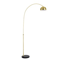 GLOBOSTAR® PRAGUE 00991 Μοντέρνο Επιδαπέδιο Φωτιστικό με Ντουί 1 x E27 AC 220-240V IP20 - Χρυσό & Μαύρο - Μ90 x Π29.5 x Υ180cm