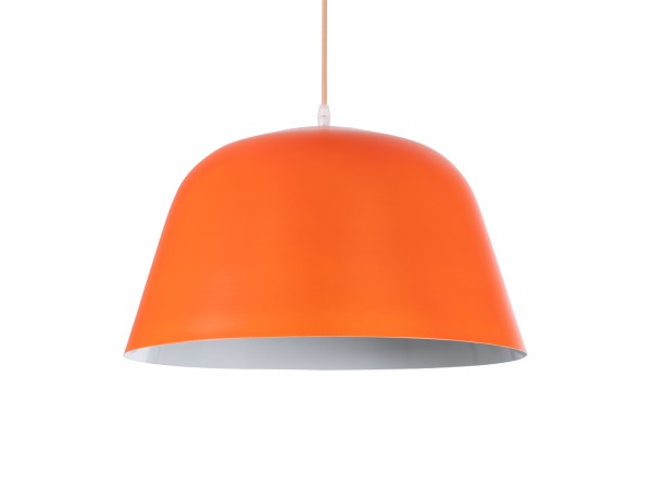 GLOBOSTAR® UPVALE 01283 Μοντέρνο Κρεμαστό Φωτιστικό Οροφής με Ντουί 1 x E27 AC 220-240V IP20 - Πορτοκαλί & Λευκό - Μ40 x Π40 x Υ24cm GLOBOSTAR® UPVALE 01283 Μοντέρνο Κρεμαστό Φωτιστικό Οροφής με Ντουί 1 x E27 AC 220-240V IP20 - Πορτοκαλί & Λευκό - Μ40 x Π40 x Υ24cm