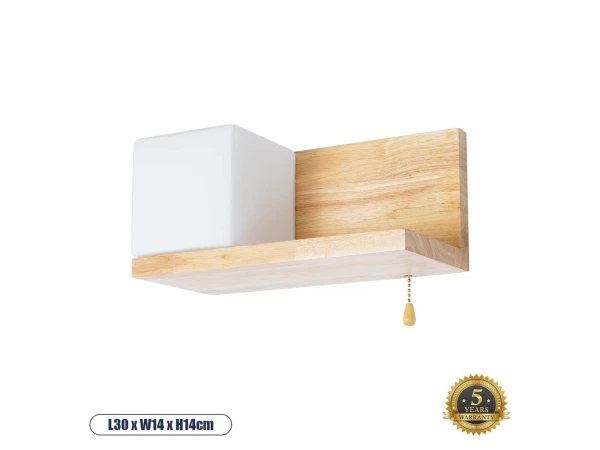 GLOBOSTAR® AMITY 01365 Μοντέρνο Φωτιστικό Τοίχου - Απλίκα με Ντουί 1 x E27 AC 220-240V IP20 - Μπεζ & Λευκό - Μ30 x Π14.5 x Υ15cm GLOBOSTAR® AMITY 01365 Μοντέρνο Φωτιστικό Τοίχου - Απλίκα με Ντουί 1 x E27 AC 220-240V IP20 - Μπεζ & Λευκό - Μ30 x Π14.5 x Υ15cm