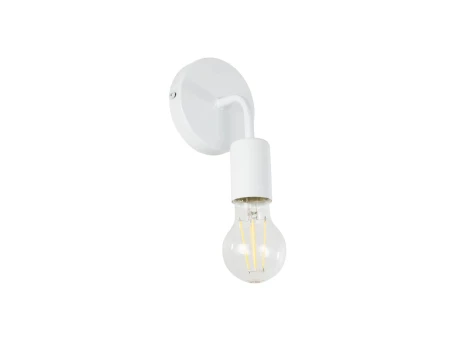 GLOBOSTAR® DON 01397 Vintage Φωτιστικό Τοίχου - Απλίκα με Ντουί 1 x E27 AC 220-240V IP20 - Λευκό - Μ10 x Π7 x Υ16cm