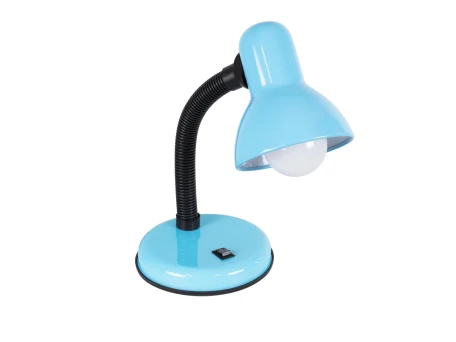 GLOBOSTAR® STUDENT 01532 Μοντέρνο Επιτραπέζιο Φωτιστικό Πορτατίφ με Ντουί 1 x E27 AC 220-240V IP20 - Γαλάζιο & Μαύρο - Μ12 x Π12 x Υ32cm