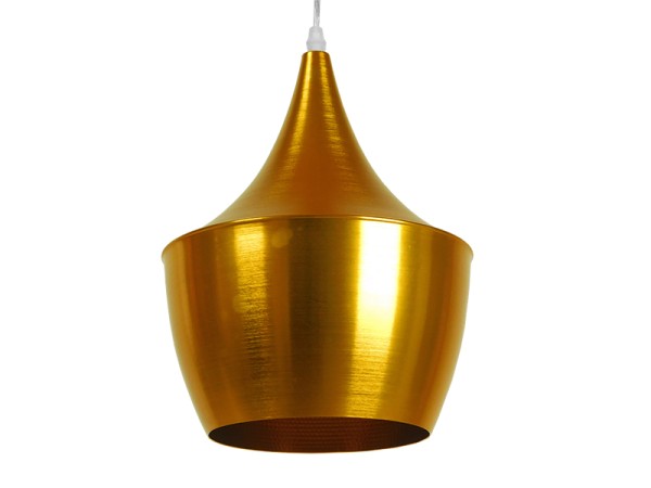 GLOBOSTAR® SHANGHAI 01544 Μοντέρνο Κρεμαστό Φωτιστικό Οροφής με Ντουί 1 x E27 AC 220-240V IP20 - Χρυσό Πλατίνα - Μ24 x Π24 x Υ30cm