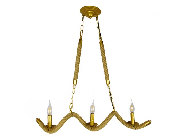 GLOBOSTAR® LUXOR 01598 Vintage Κρεμαστό Φωτιστικό Οροφής με Ντουί 3 x E14 AC 220-240V IP20 - Χρυσό & Μπεζ - Μ75 x Π13 x Y18cm GLOBOSTAR® LUXOR 01598 Vintage Κρεμαστό Φωτιστικό Οροφής με Ντουί 3 x E14 AC 220-240V IP20 - Χρυσό & Μπεζ - Μ75 x Π13 x Y18cm