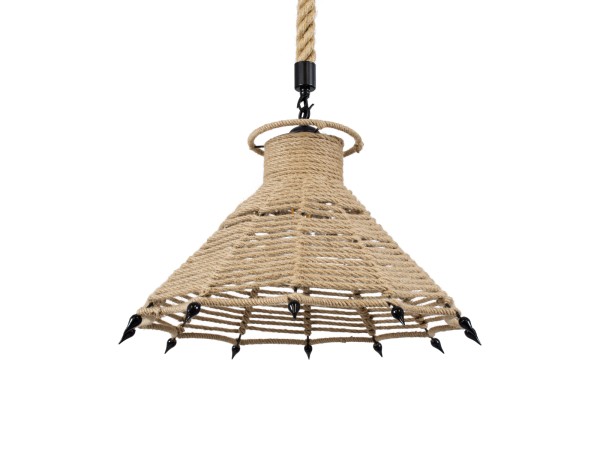GLOBOSTAR® OZERO 01603 Boho Κρεμαστό Φωτιστικό Οροφής με Ντουί 1 x E27 AC 220-240V IP20 - Μπεζ & Μαύρο - Μ41 x Π41 x Y28cm GLOBOSTAR® OZERO 01603 Boho Κρεμαστό Φωτιστικό Οροφής με Ντουί 1 x E27 AC 220-240V IP20 - Μπεζ & Μαύρο - Μ41 x Π41 x Y28cm