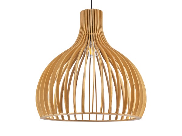 GLOBOSTAR® SCANDINAVIA 01701 Boho Κρεμαστό Φωτιστικό Οροφής με Ντουί 1 x E27 AC 220-240V IP20 - Μπεζ - Μ45 x Π45 x Υ45cm