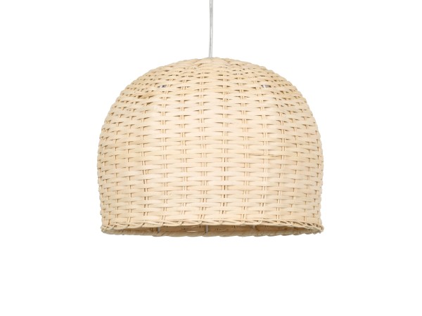 GLOBOSTAR® BERMUDA 01708 Boho Κρεμαστό Φωτιστικό Οροφής με Ντουί 1 x E27 AC 220-240V IP20 - Μπεζ - Μ31 x Π31 x Y22cm