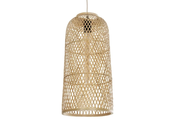 GLOBOSTAR® CALERO 01710 Boho Κρεμαστό Φωτιστικό Οροφής με Ντουί 1 x E27 AC 220-240V IP20 - Μπεζ - Μ25 x Π25 x Υ50cm