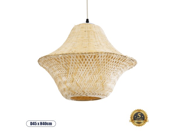 GLOBOSTAR® JUNIPER 01737 Boho Κρεμαστό Φωτιστικό Οροφής με Ντουί 1 x E27 AC 220-240V IP20 - Μπεζ - Μ45 x Π45 x Υ40cm GLOBOSTAR® JUNIPER 01737 Boho Κρεμαστό Φωτιστικό Οροφής με Ντουί 1 x E27 AC 220-240V IP20 - Μπεζ - Μ45 x Π45 x Υ40cm