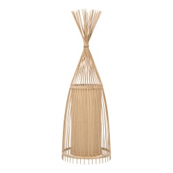 GLOBOSTAR® AZORES 01753 Boho Επιδαπέδιο Φωτιστικό με Ντουί 1 x E27 AC 220-240V IP20 - Μπεζ - Μ30 x Π30 x Υ90cm